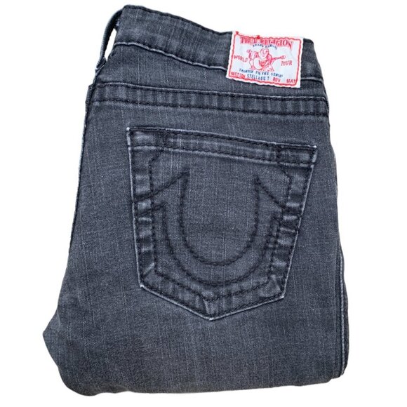 Vintage True Religion Jeans Size 31 STELLA BIG T Gray - Picture 1 of 6